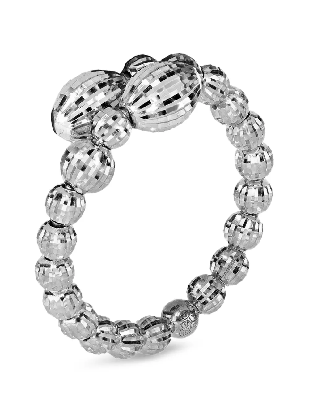 DESMOS Anello con cristalli - Argento