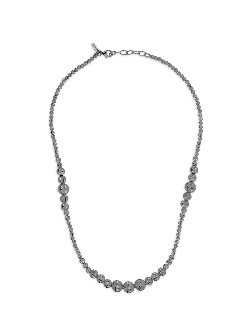 DESMOS Crystal Gala faceted-bead necklace - Silber