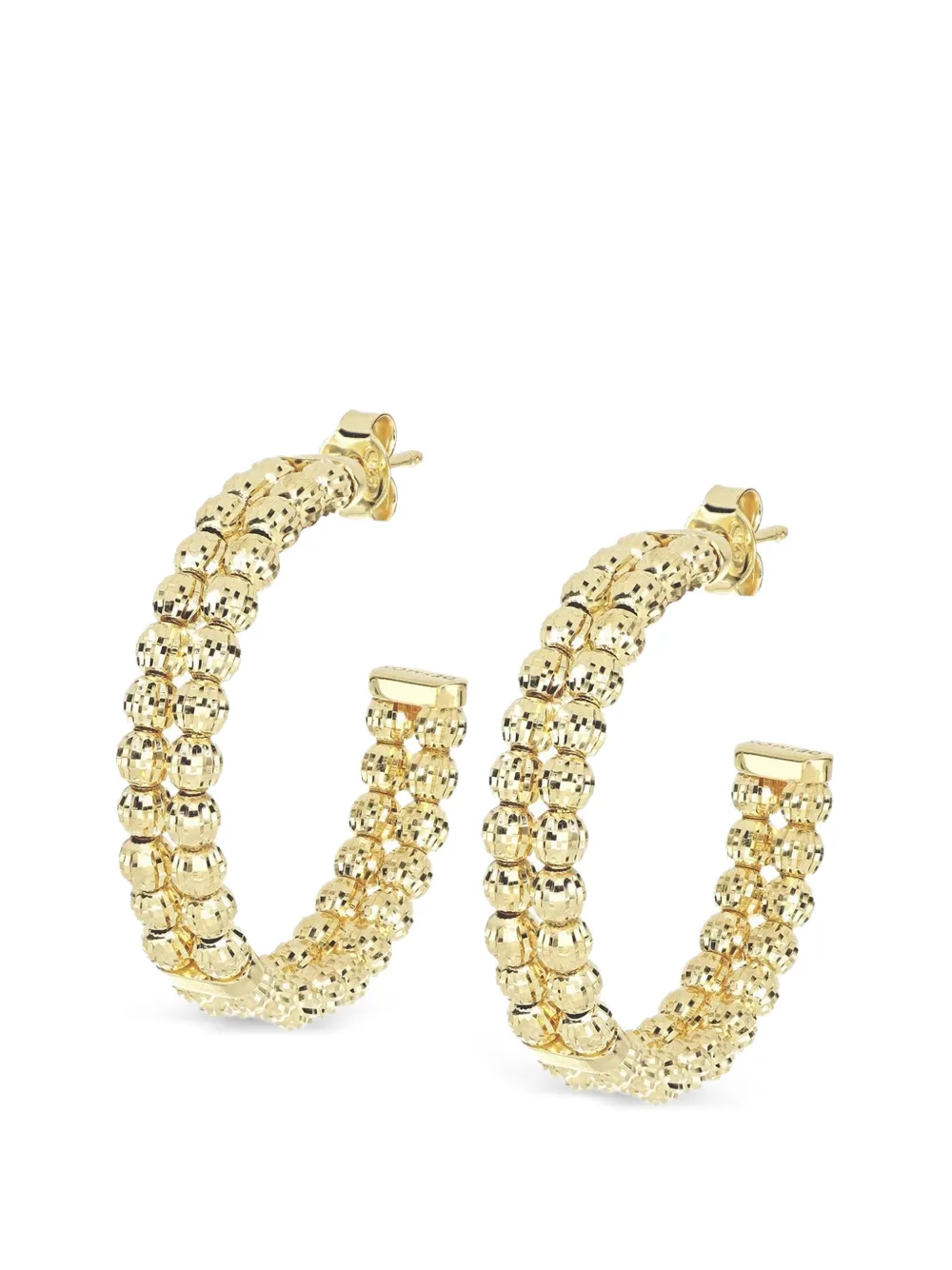 DESMOS Crystal hoop earrings - Oro