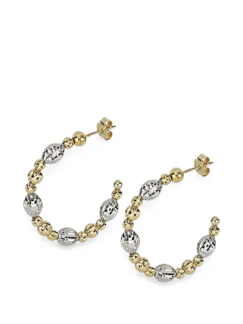 DESMOS Crystal beaded hoop earrings