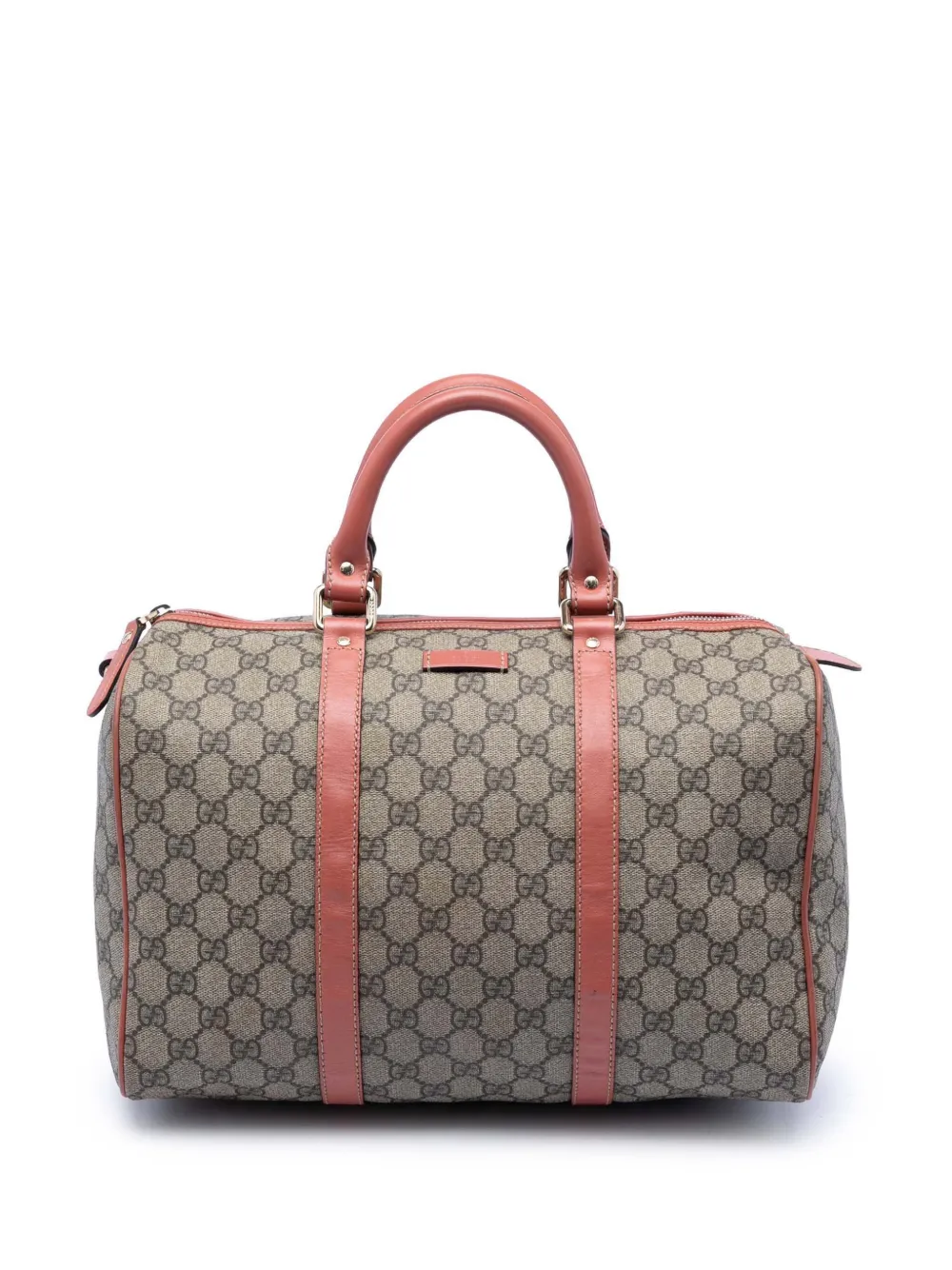 Gucci Pre-Owned 2016-2026 Medium GG Supreme Joy boston bag - Neutrals