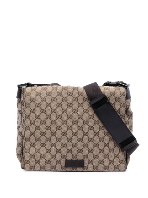 Gucci Pre-Owned bandolera de lona GG 2016-2026