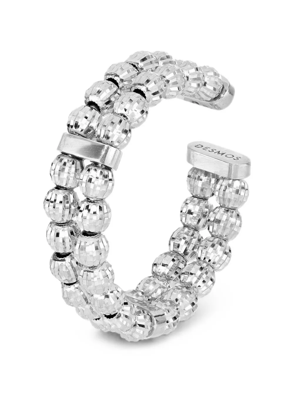 DESMOS Anello con cristalli - Argento