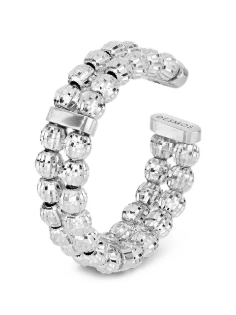 DESMOS Crystal-beaded double-row ring