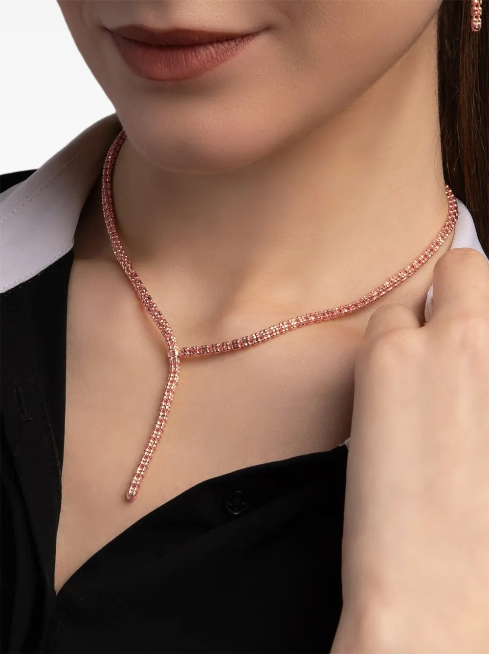  Desmos Collar Infinity Con Múltiples Vueltas - Rosa 