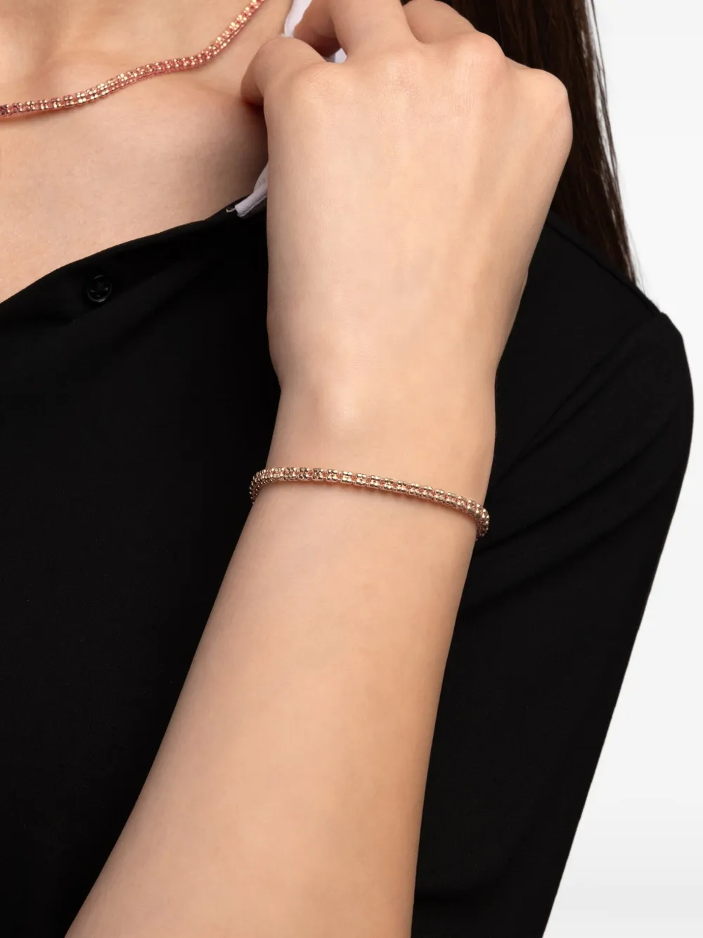  Desmos Pulsera Infinity Frames Con Cuentas - Rosa 