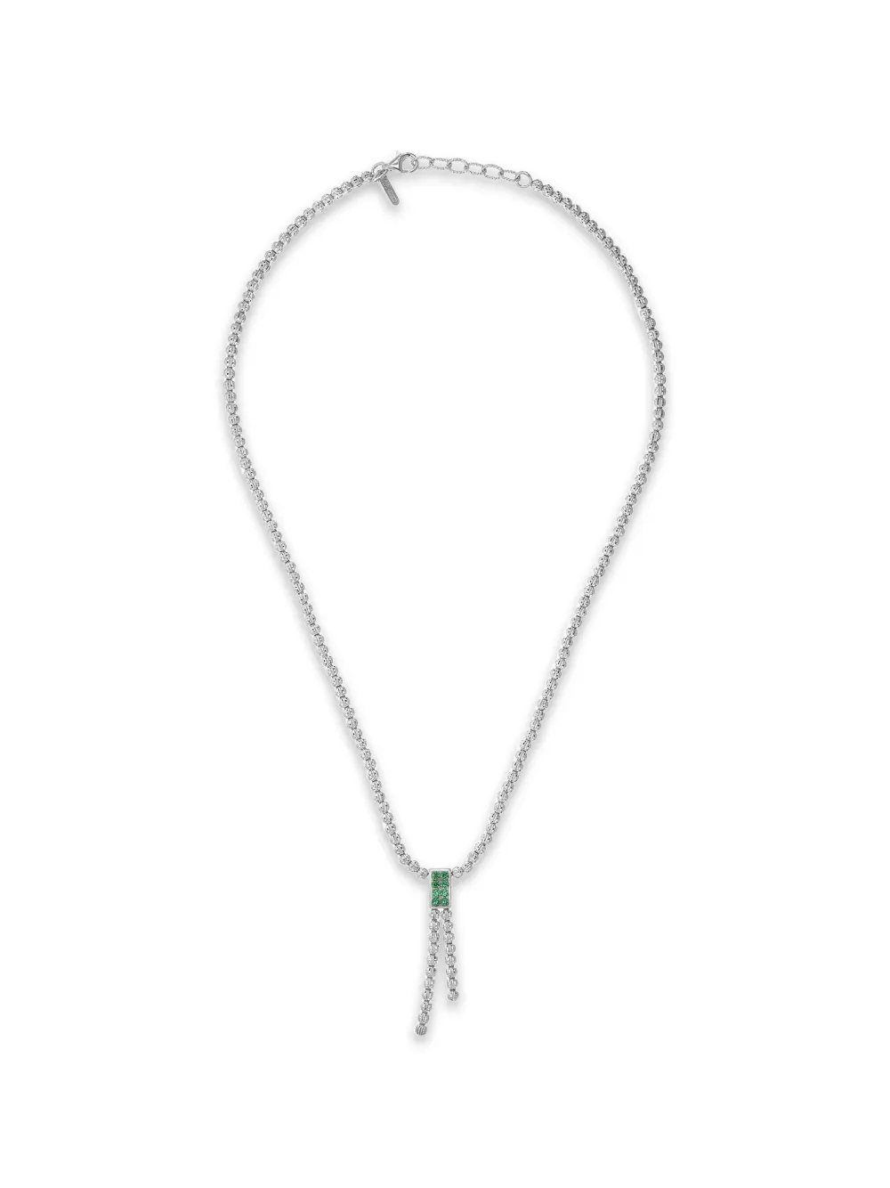 DESMOS Crystal Color zirconia-embellished necklace - Silber