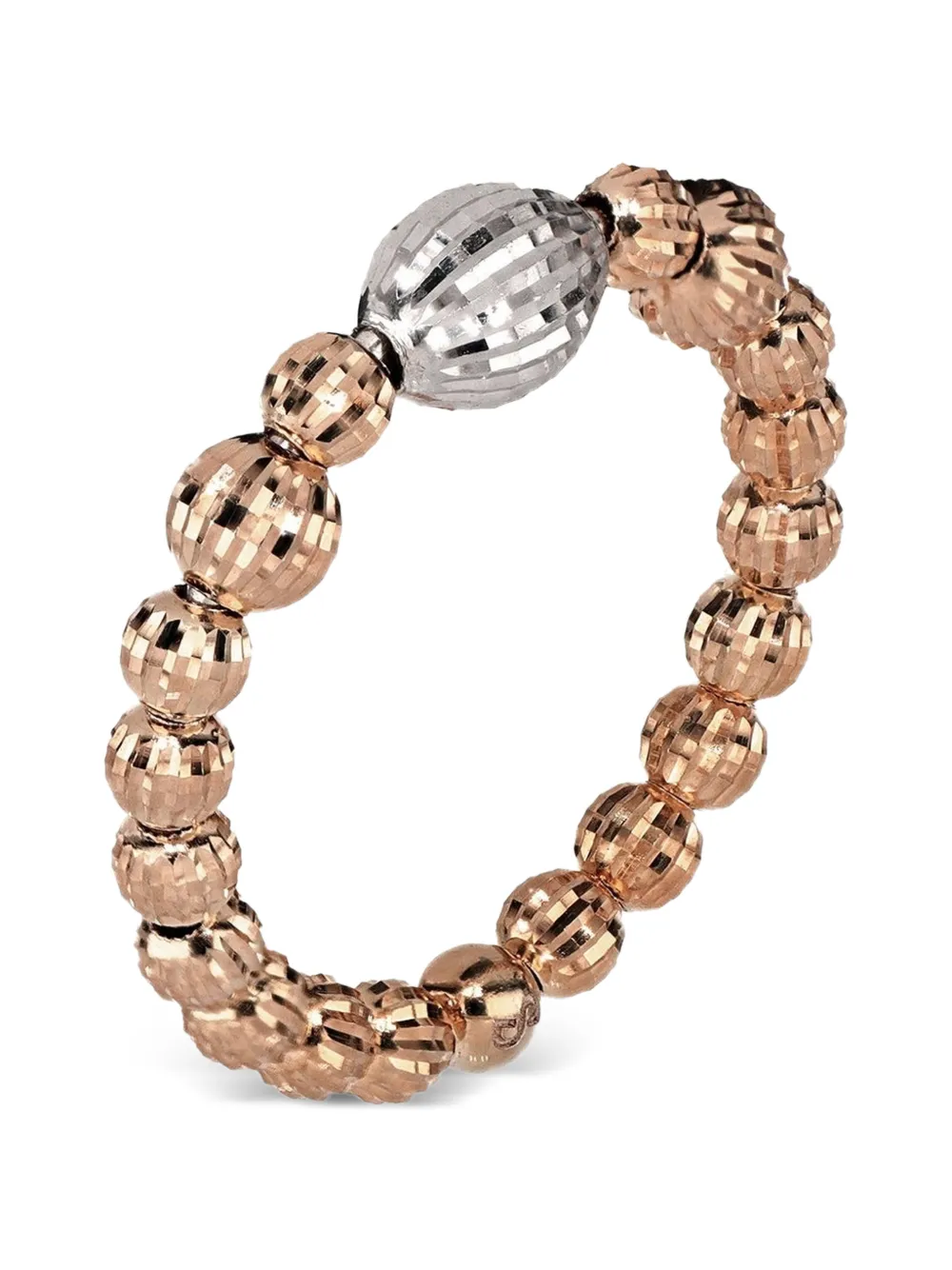 DESMOS Anello Crystal con perline - Rosa
