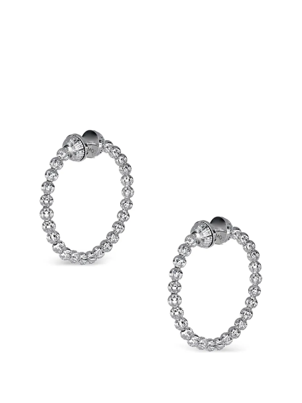 DESMOS Crystal Creolen mit Perlen - Silber