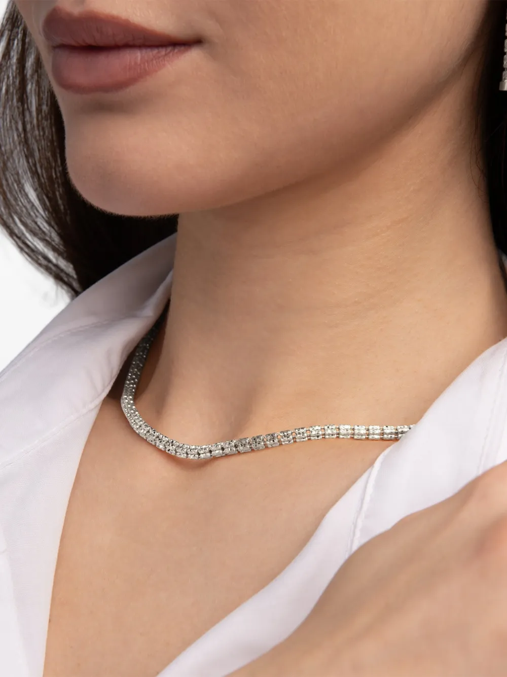  Desmos Collar Infinity World - Plateado 