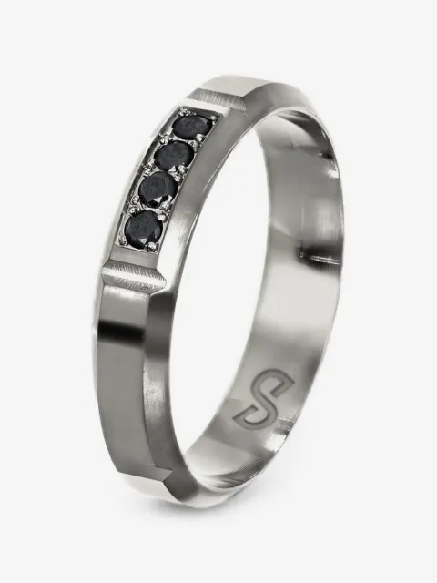 DESMOS anillo Miami Sun con detalle de circonita