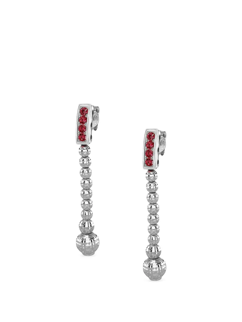 DESMOS Crystal Color drop earrings - Argento