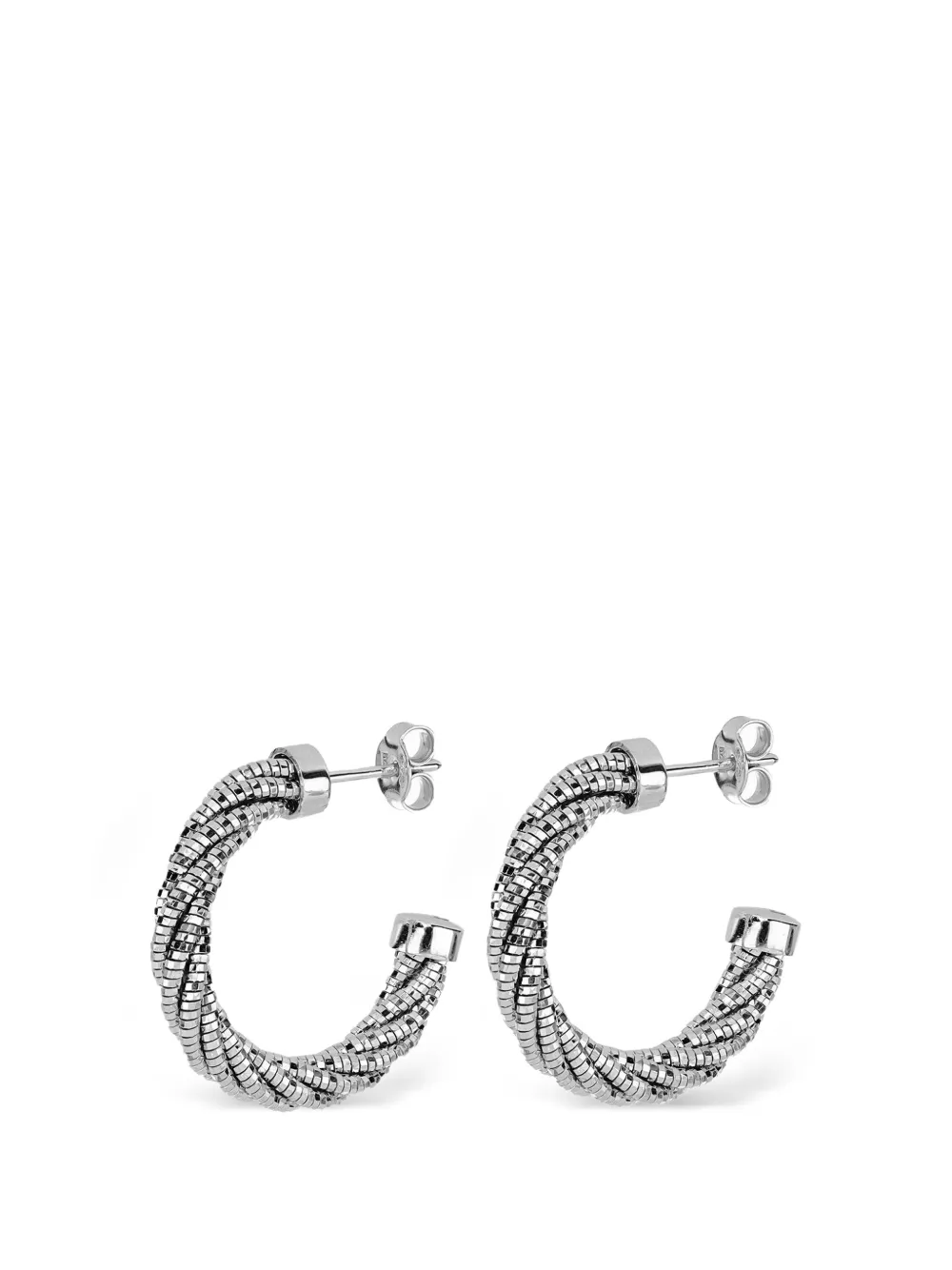 DESMOS Orecchini a cerchio Spring Twist - Argento