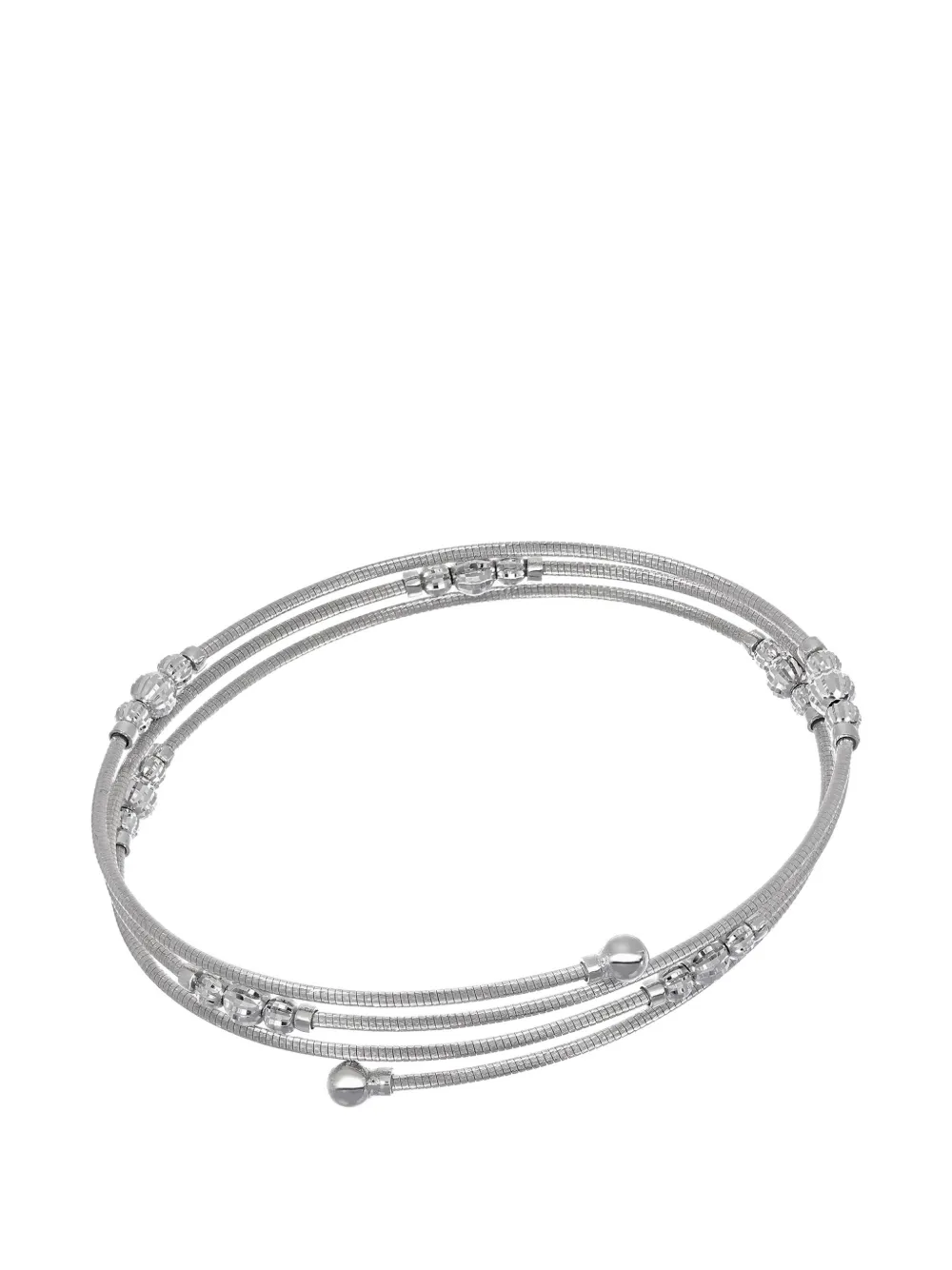 DESMOS Crystal Flexi silver bracelet - Argento