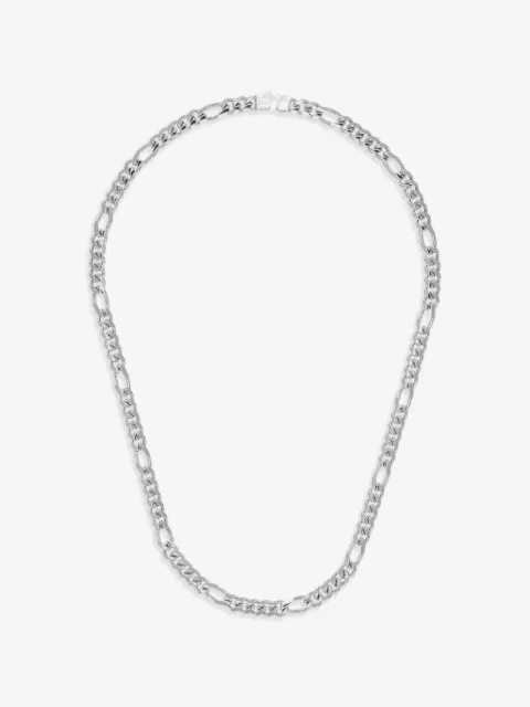 DESMOS Miami Figaro silver necklace