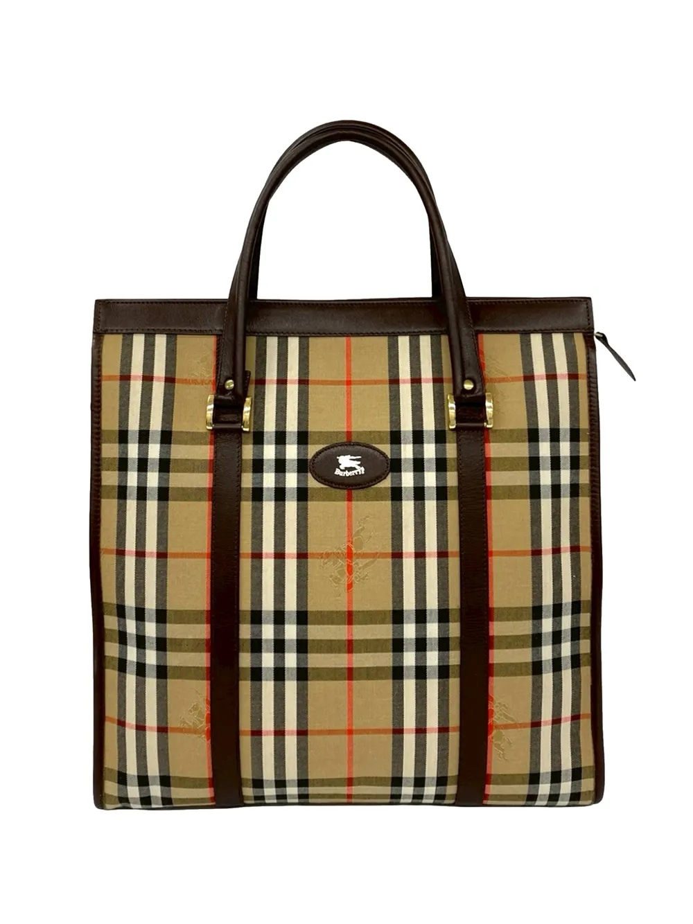 Burberry Pre-Owned 20th Century Haymarket Check Canvas tote bag - Neutrals