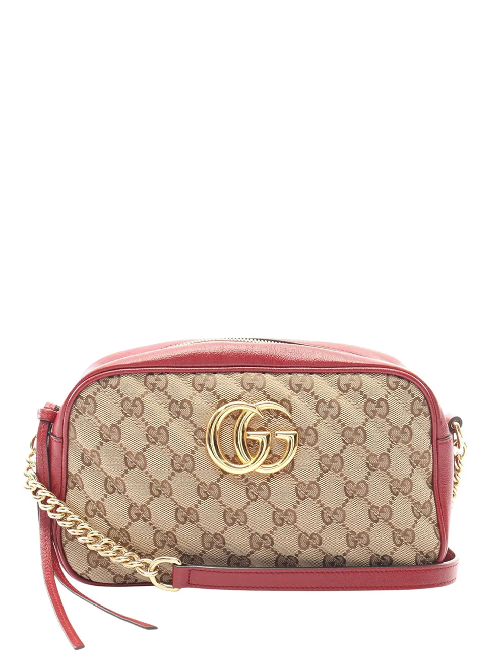 Gucci Pre-Owned 2016-2026 Small GG Marmont Multicolor Matelasse Canvas crossbody bag - Neutrals