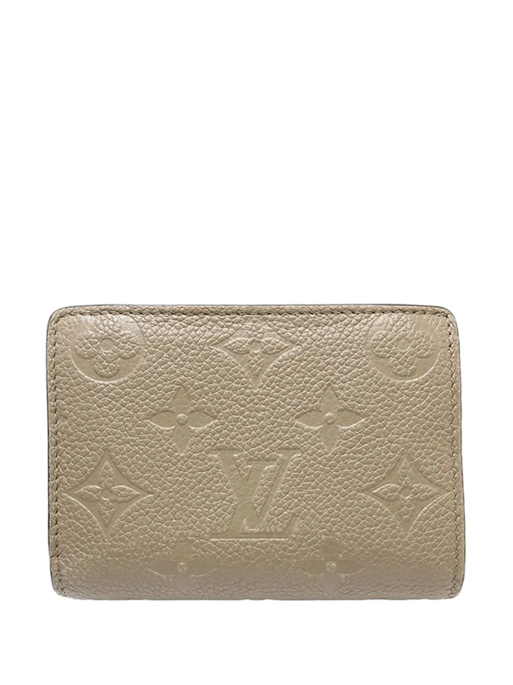 Pre-owned Louis Vuitton 2021-2025 Monogram Empreinte Clea Wallet Small Wallets In Neutral
