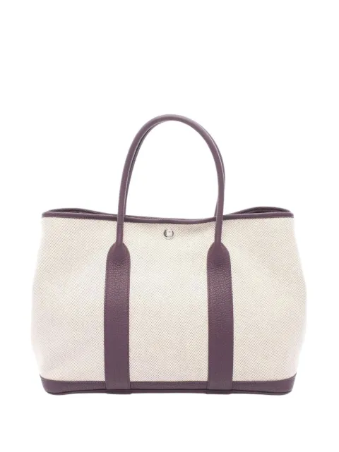 Hermès Pre-Owned 2022 Toile and Negonda Garden Party 36 tote bag