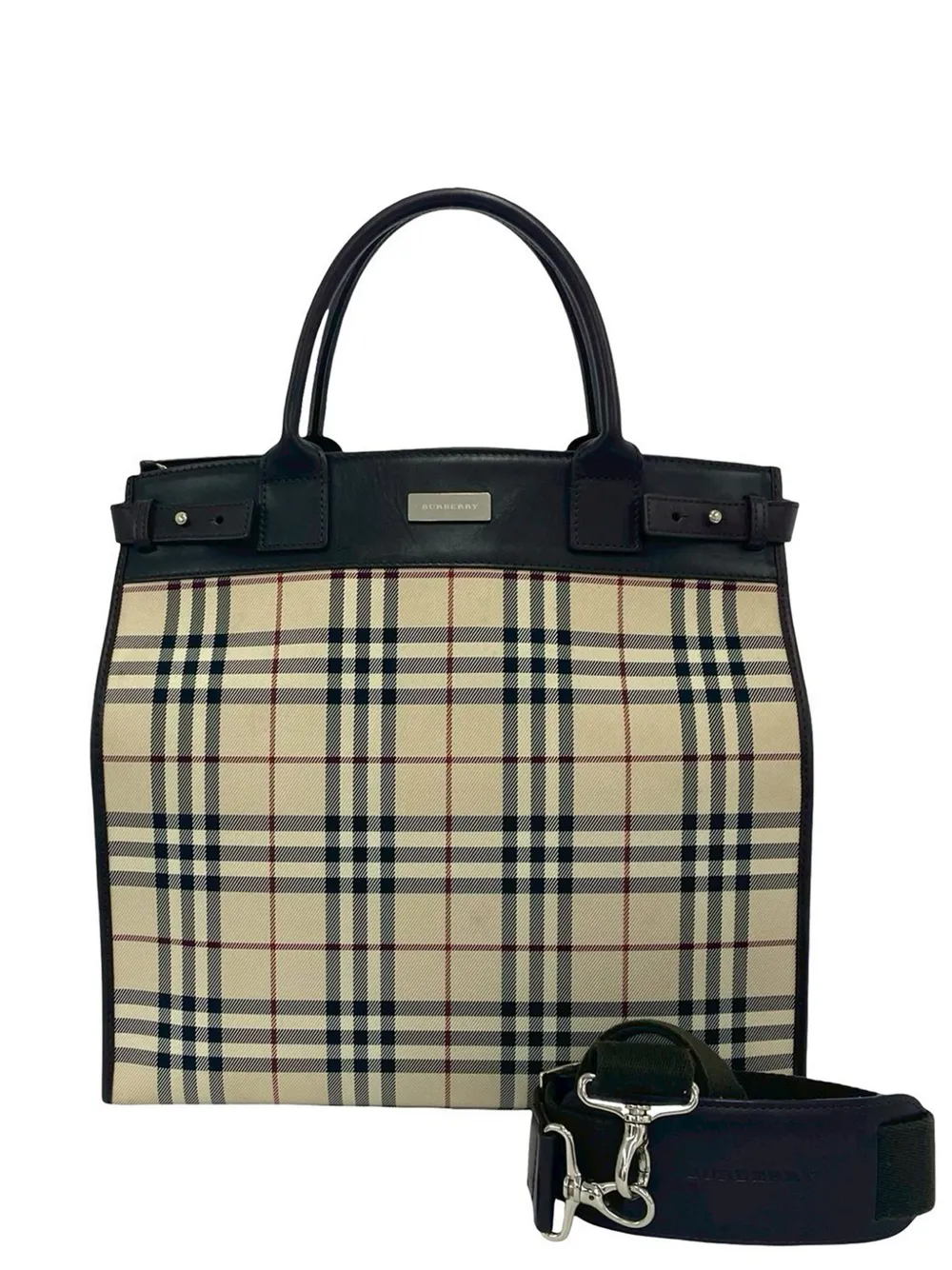 Burberry Pre-Owned 2000-2017 House Check Canvas Tote satchel - Toni neutri