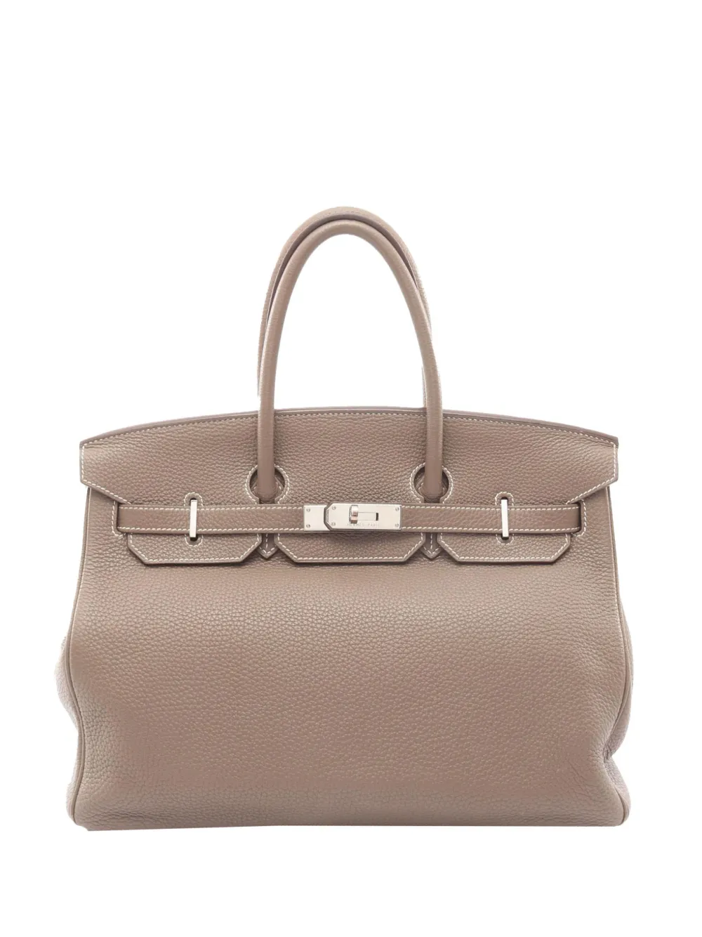 Hermès Pre-Owned 2011 Togo Birkin Retourne 30 handbag - Toni neutri