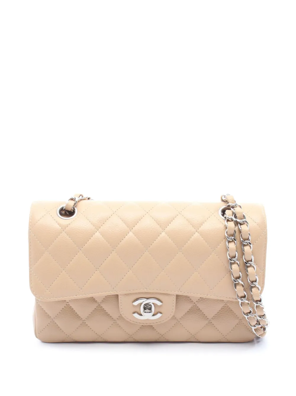CHANEL Pre-Owned 2021-2026 Small Caviar Double Flap shoulder bag - Toni neutri