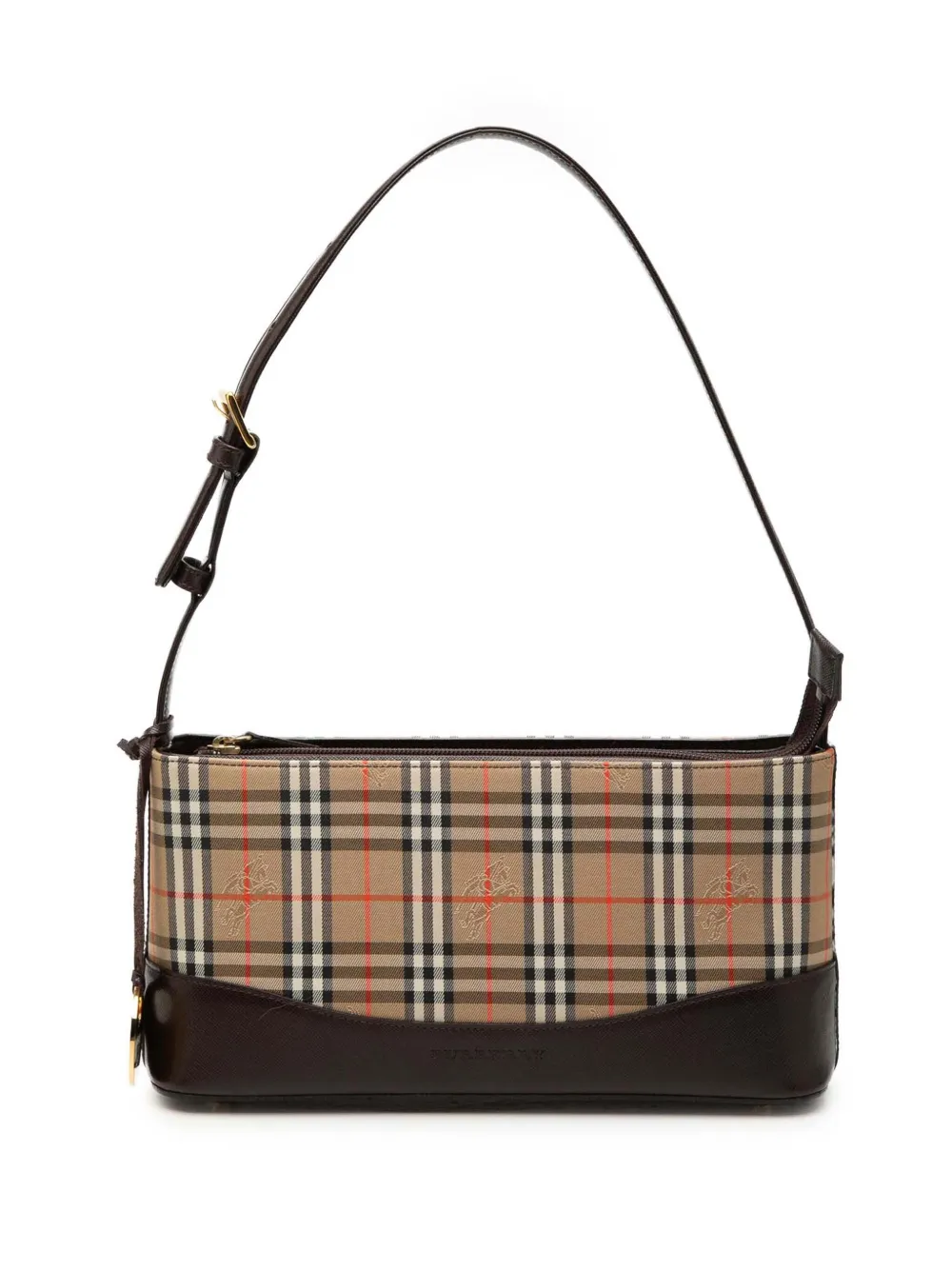 Burberry Pre-Owned 2000-2017 Haymarket Check Canvas shoulder bag - Neutrals