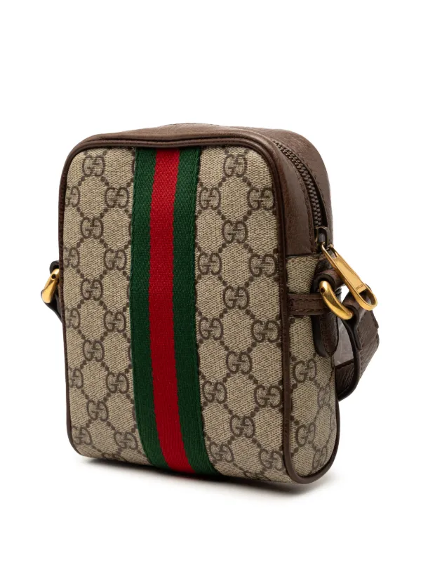 Gucci Pre-Owned 2016-2026 Mini GG Supreme Web Ophidia Crossbody