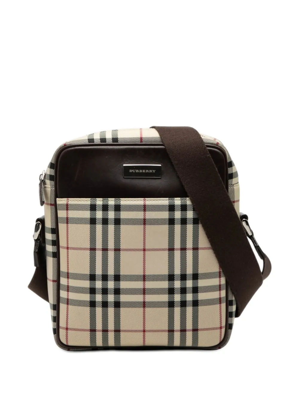 Burberry Pre-Owned 2000-2017 House Check Canvas crossbody bag - Neutrals