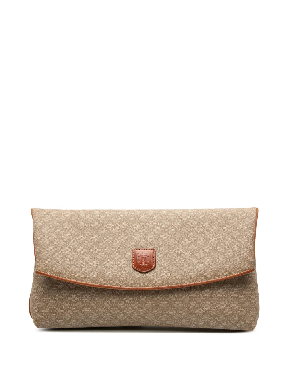Celine Pre-Owned 2007 Macadam Coated Canvas clutch bag - Nude