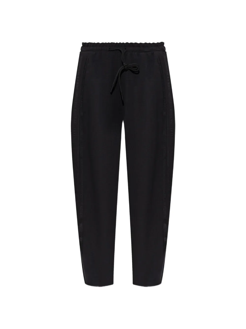 adidas logo-embroidered wide-leg track pants - Nero