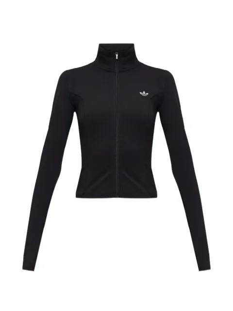 adidas logo-print zip-up top
