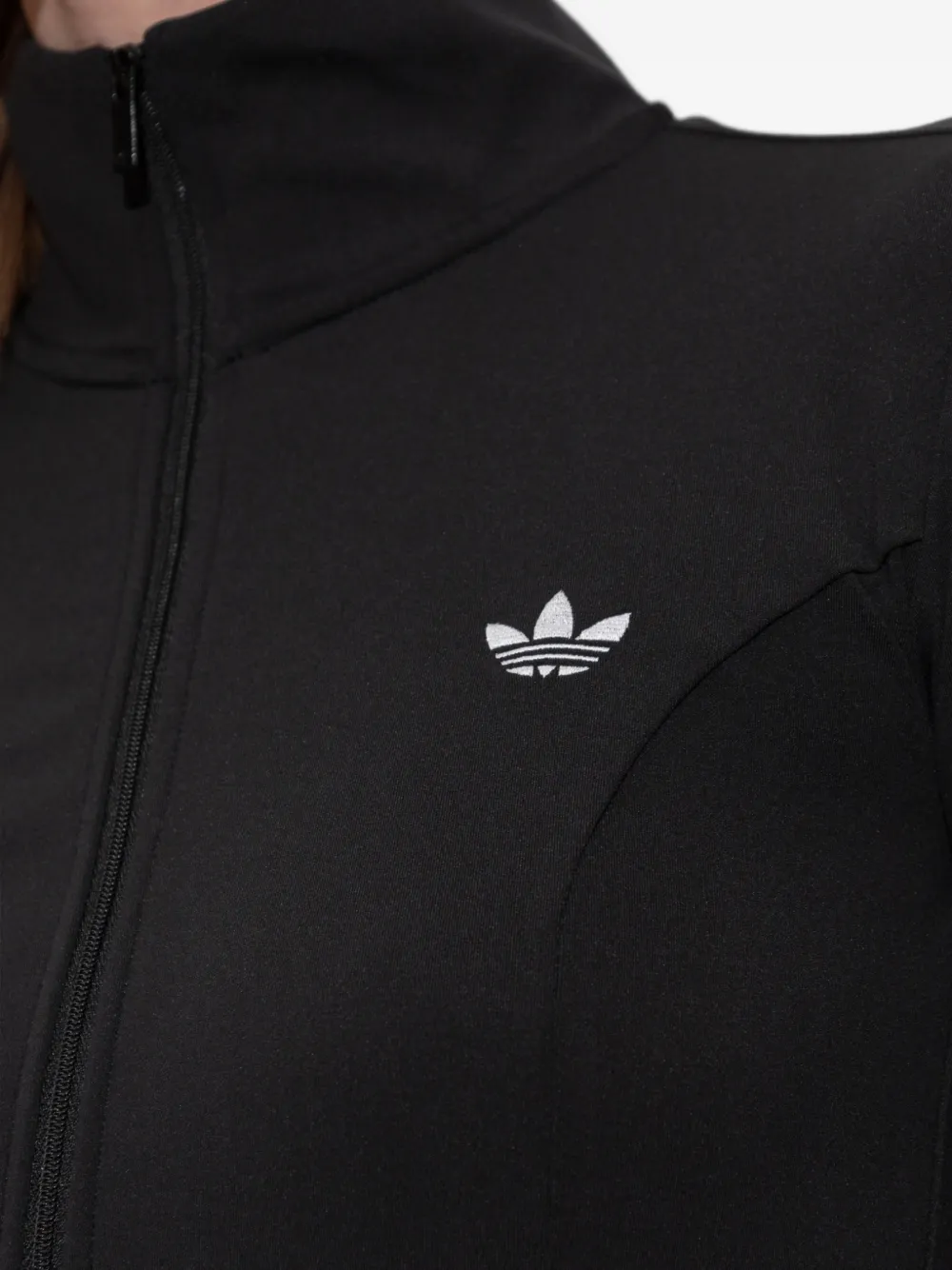adidas Sweater met logoprint en rits Zwart