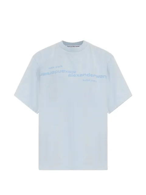 Alexander Wang camiseta con logo estampado