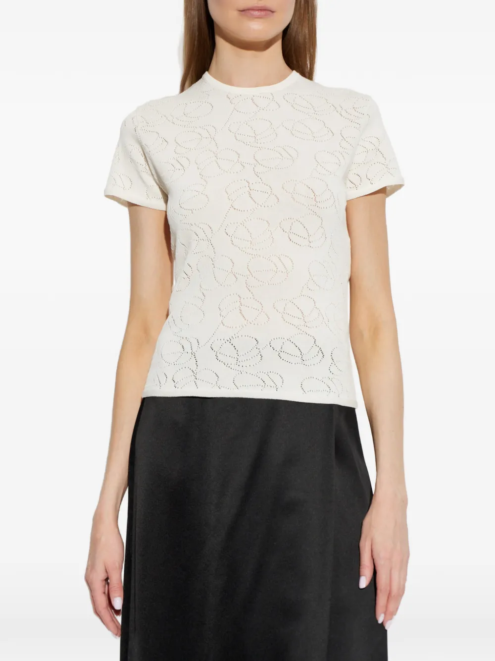 By Malene Birger Brit gebreid T-shirt Beige