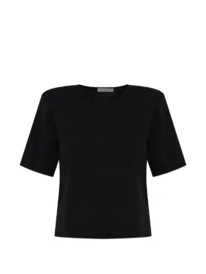 Amomento Knotted Collar Top | Black | FARFETCH TH