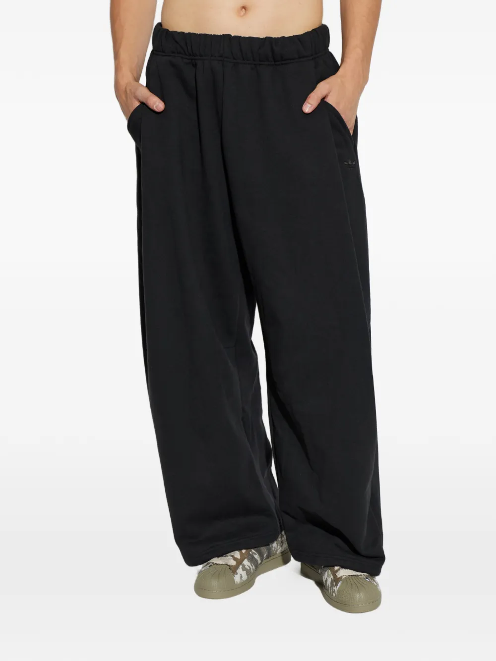 adidas Trainingsbroek met wijde pijpen Zwart