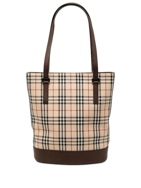 Burberry Pre-Owned 2000-2017 House Check Canvas bucket bag