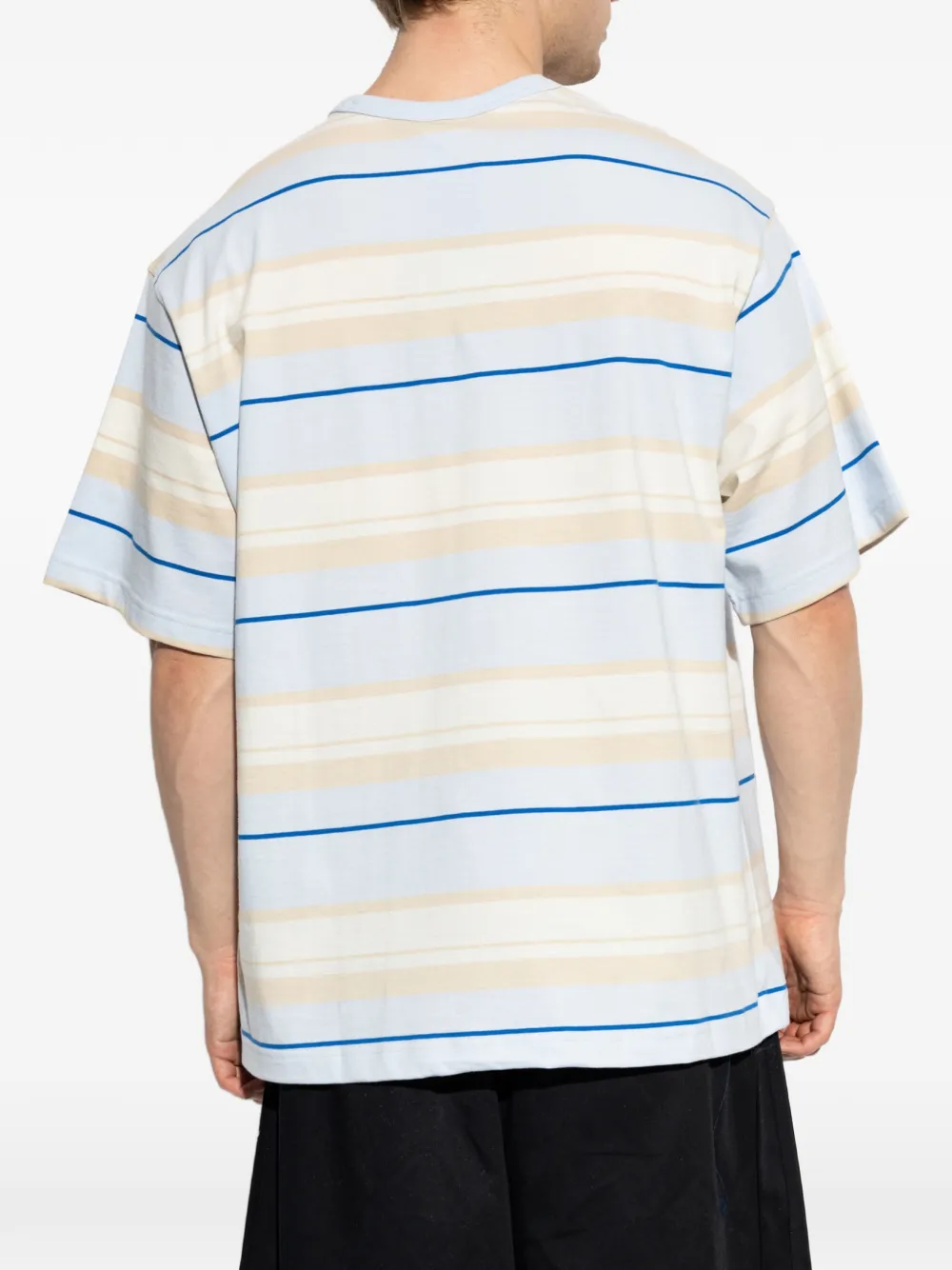 adidas T-shirt met geborduurd logo Blauw