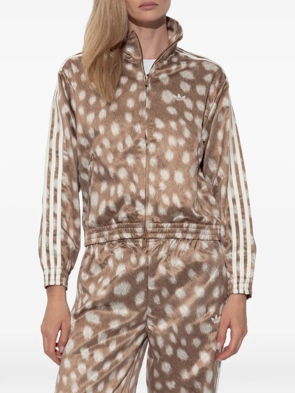 adidas Trainingsjack met dierenprint Bruin