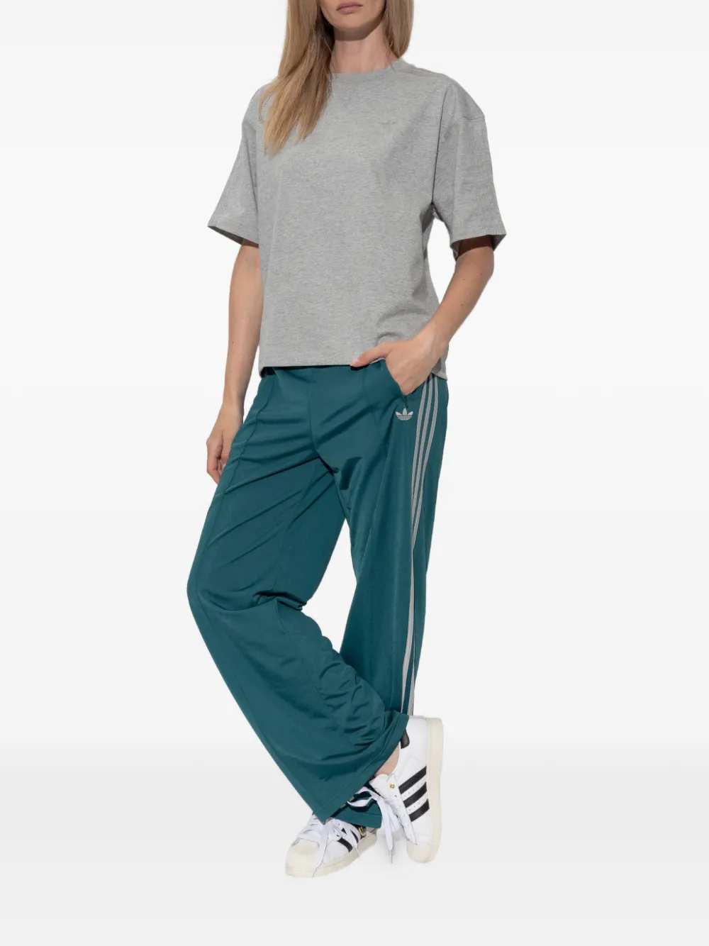 adidas Trainingsbroek met zijstreep Groen