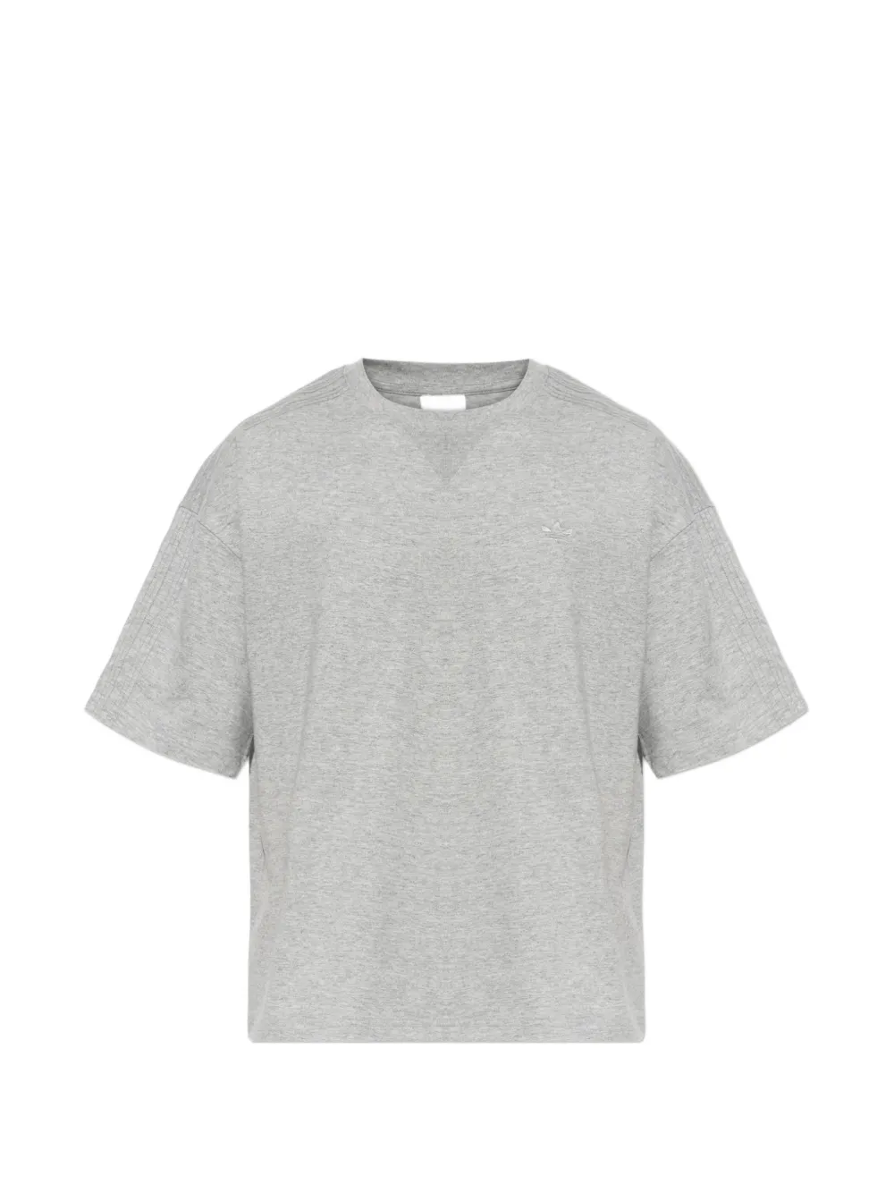 adidas logo-embroidered T-shirt - Grigio
