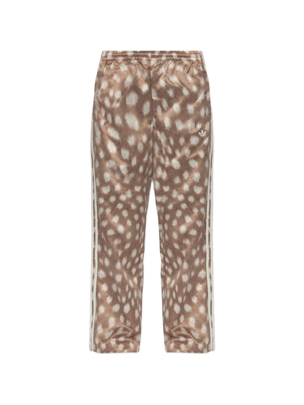 adidas animal-print three-stripes track pants - Marrone