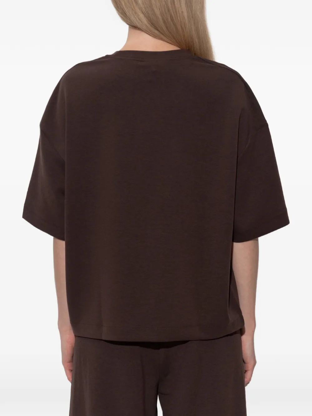 adidas T-shirt met logoprint Bruin