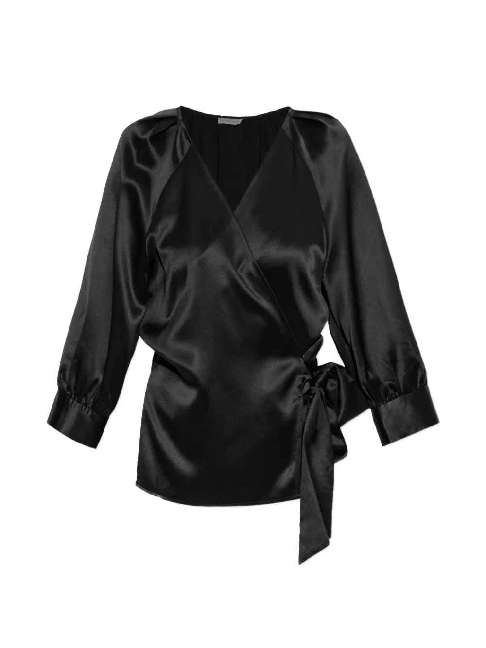 By Malene Birger Pacey Wrap Blouse In Black