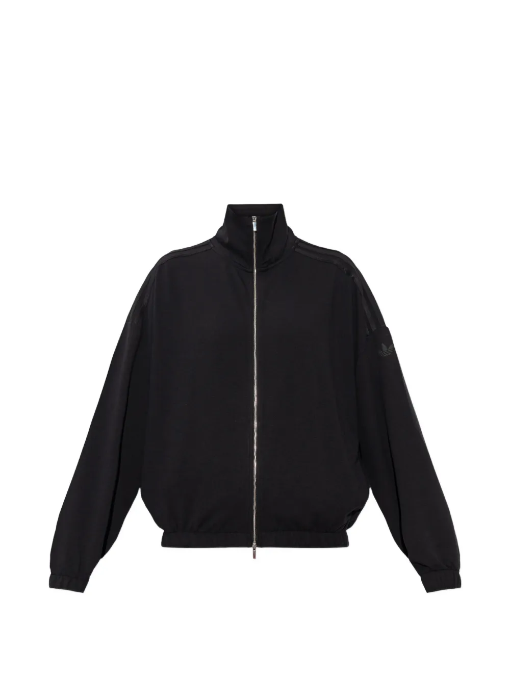 adidas three-stripe stand-up collar sweatshirt - Schwarz