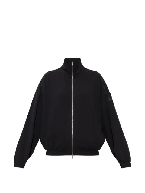 adidas three-stripe stand-up collar sweatshirt
