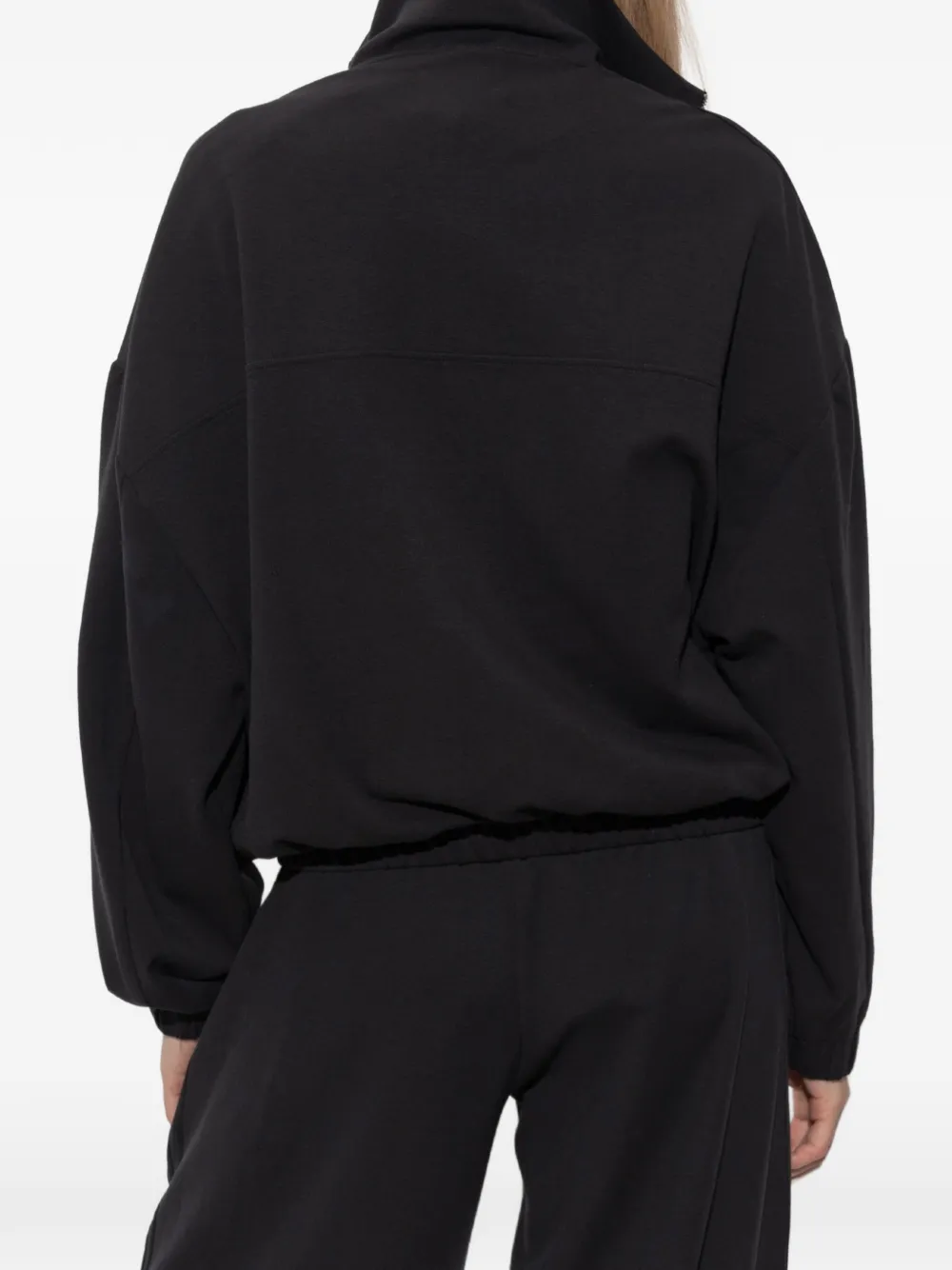 adidas Sweater met drie strepen en opstaande kraag Zwart