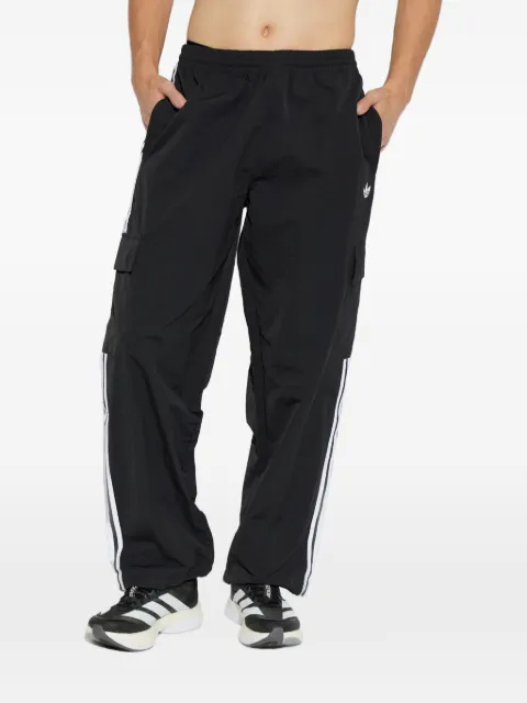 adidas logo-embroidered side-stripe cargo pants