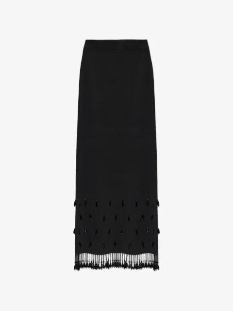 By Malene Birger Estilla beaded fringe maxi skirt